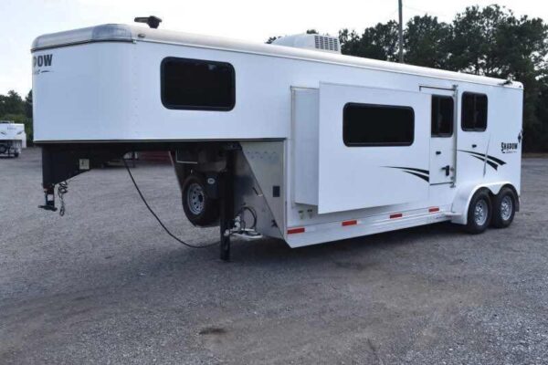 2014 Shadow 7208GLQ 2 Horse Trailer with 8' Short Wall - Image 5
