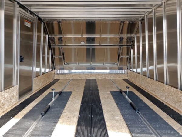 Mission Trailers 101×12 Aluminum 2-Place Crossover w/Mats & Guides, Rear Canopy - Image 10