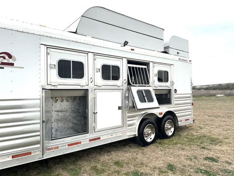 2011 Platinum Coach 4 Horse 15 SW Rear Load Horse Trailer - Image 4