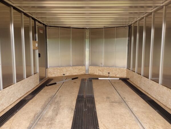 2022 Sno Pro Trailers 101×12 Aluminum Hybrid 2.0 w/Tapered Ramp, Mats & Guides - Image 11