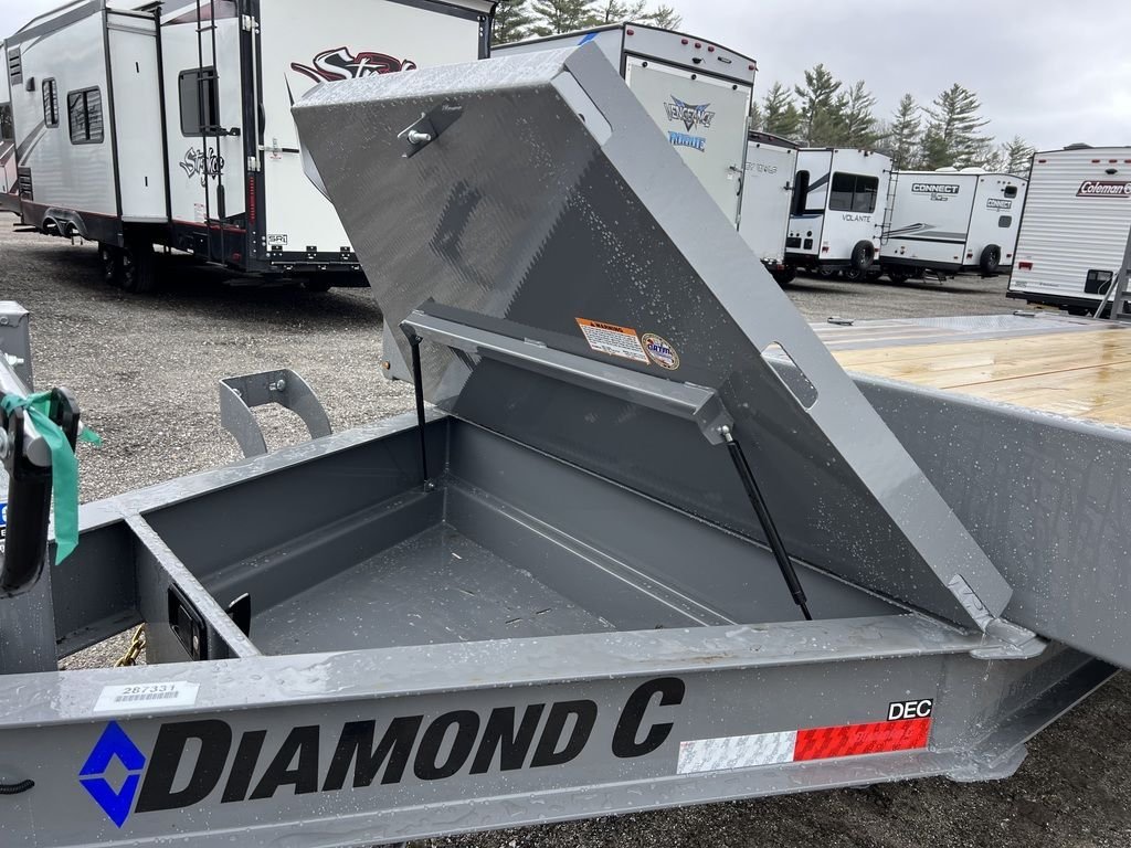 2024 Diamond C 8.5x20 20K Deckover Equipment Trailer w/ 72” Flip-Knee Ramps - Image 8