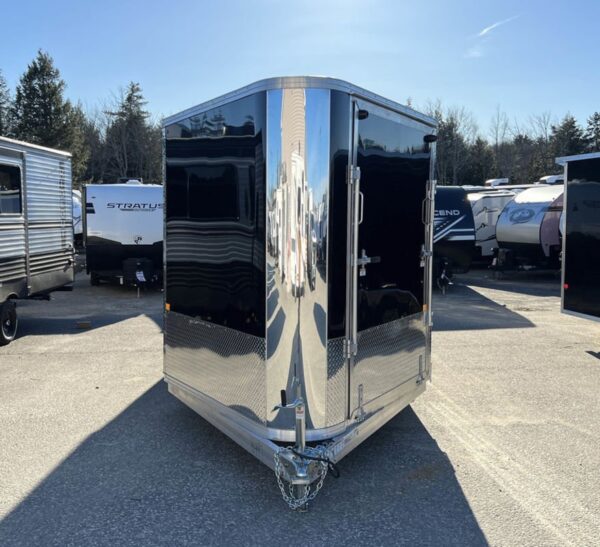 2024 Sno Pro 7.5×22 Aluminum 4-Place Drive In/Out w/Extra Height, Mats & Guides, Canopy - Image 5