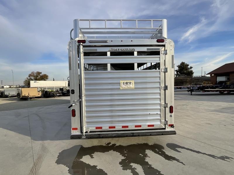 NEW 2024 Elite Trailers 5 Horse Stock Combo BP Horse Trailer - Image 6