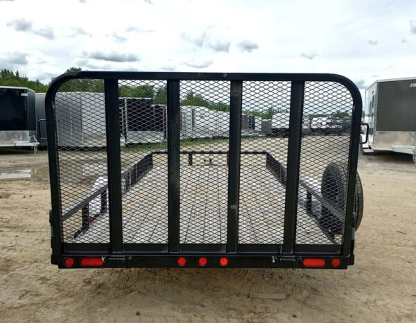 2024 PJ Trailers 7x14 Powder Coated Open Utility w/Rear Ramp Gate, ATV Side Loading Ramps - Image 4